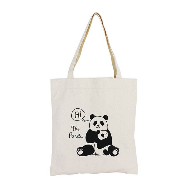 Wholesale Eco-Friendly Tote Bags Tote Bags Printed Logos Zippers Cartoon Women's Bags Cotton Cloth Tote Bags Canvas Bags for sale at factory direct price