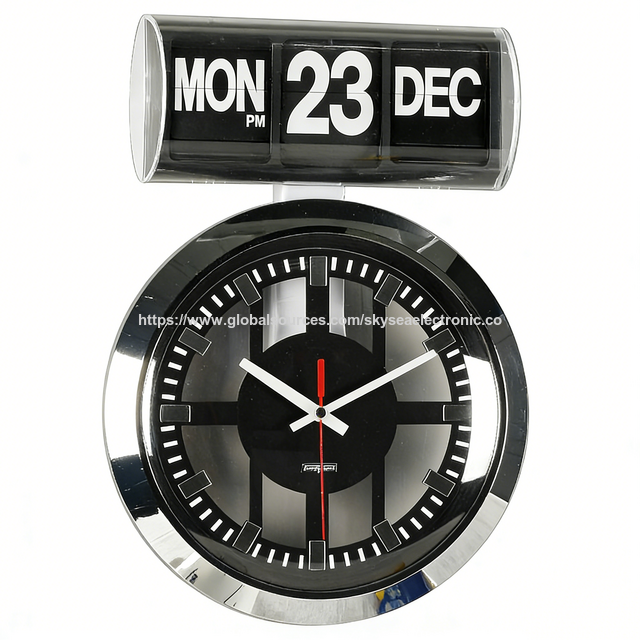 Reloj de Pared con Calendario Giratorio Redondo y Cuadrado al por Mayor #A00AF812 con Diseño Minimalista para Oficina, Hogar y Uso Infantil for sale at factory direct price