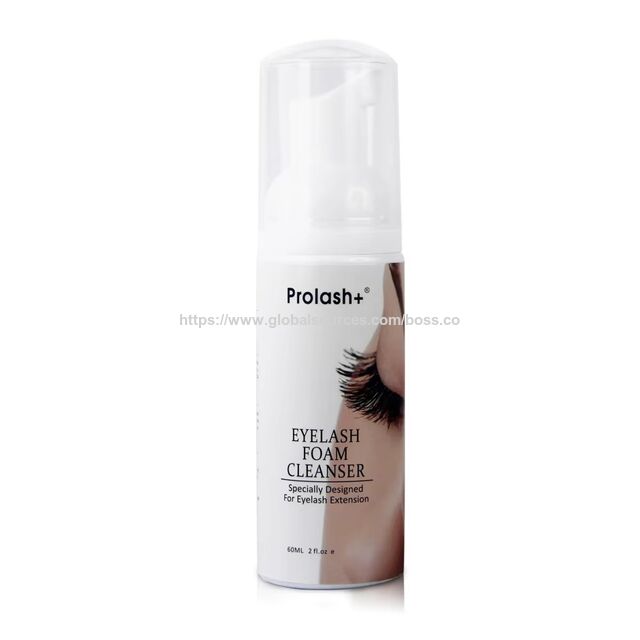 منظف رغوة الرموش PROLASH+ الصديق للبيئة للتنظيف العميق بالجملة، سائل، شامبو رموش بعلامة تجارية خاصة