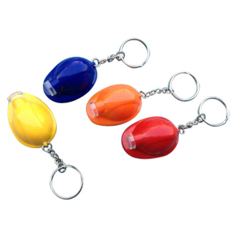 سلسلة مفاتيح LED على شكل خوذة أمان بلاستيكية للمرح والترويج. for sale at factory direct price