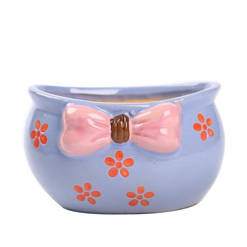 Pot de fleurs en céramique à pois de vente, coloré, chaud, pour fleurs