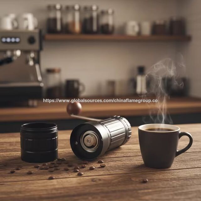 مطحنة قهوة يدوية عالية الجودة، مطحنة حبوب قهوة صغيرة من الفولاذ المقاوم للصدأ مع تروس طحن، مطحنة قهوة يدوية for sale at factory direct price