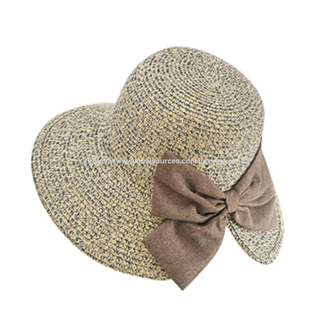 Chapeaux de paille de couleurs mélangées élégants pour un look tendance - Chapeaux de paille pour femmes en gros for sale at factory direct price