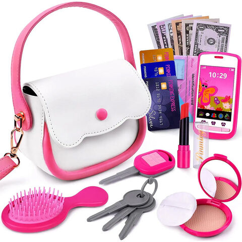 Ensemble de Maquillage Jouet pour Filles Princesse en Sac