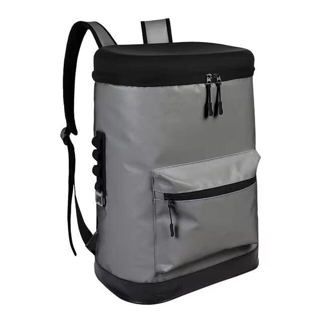 Mochilas térmicas isoladas à prova d'água de poliéster no atacado com padrão de letras, bolsas de alimentos macias à prova de vazamentos for sale at factory direct price