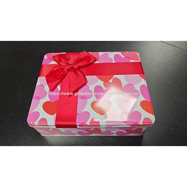 Lata de Presente Coração Rosa 'Sweetheart Delight' para Presentes Românticos for sale at factory direct price