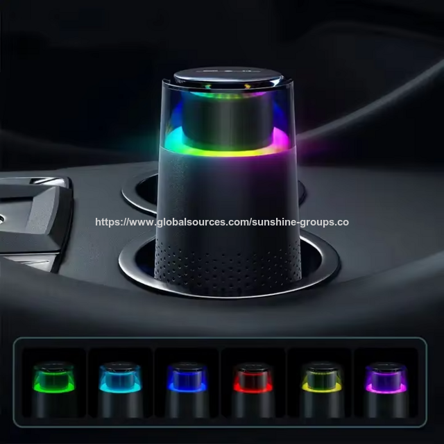 Purificador de Aire Mini Portátil USB con Luz LED para Viajes en Coche Negro for sale at factory direct price