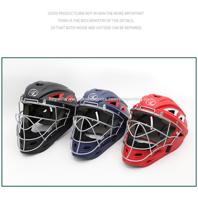 OEM. Casque de receveur de baseball monobloc universel pour adultes et adolescents, accessoire d'équipement de protection sportive, personnalisable en couleur et logo