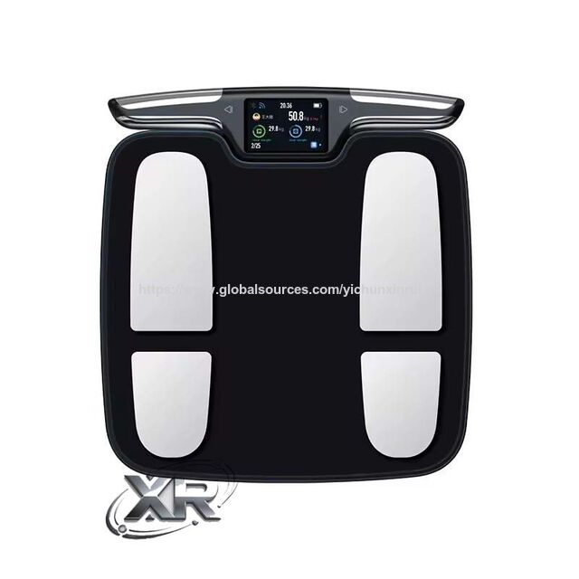 Timbangan BIA 180 kg, Timbangan Elektronik Portabel Bluetooth dengan 8 Elektroda untuk Analisis Impedansi Bioelektrik