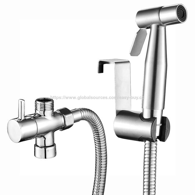 Bidet à Pression Réglable, Douchette de Bidet en Acier Inoxydable, Douche de Bidet Murale, Bidet pour Couches en Tissu pour Bébé for sale at factory direct price