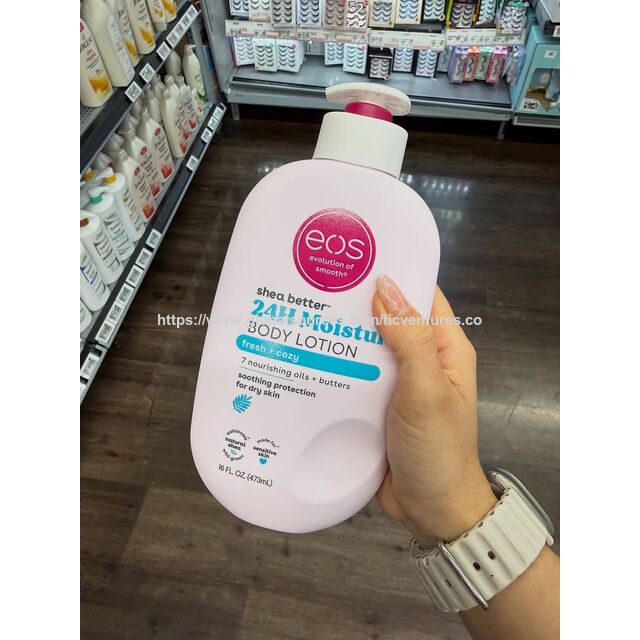 Original Bulk EOS Shea Better 24H Moisture Body Lotion Vegan Paraben Free Skin Care Product EOS Shea Strawberry for sale worldwide for sale at factory direct price