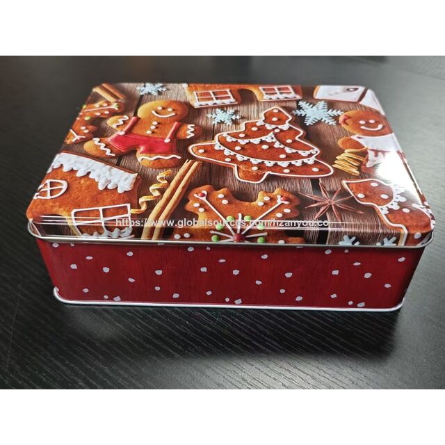 Festliche Lebkuchen-Keksdose für Weihnachtsgeschenke