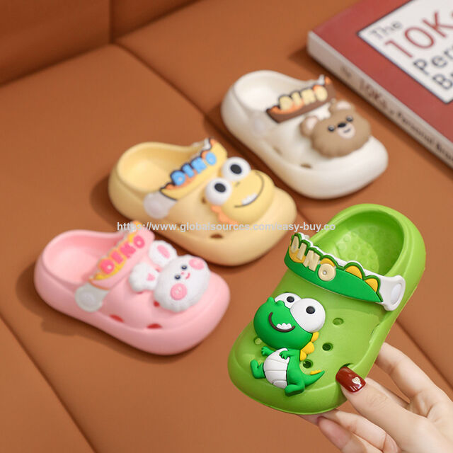 Pantuflas Infantiles de EVA para Niños con Estampado Personalizado, Zapatos Cómodos con Agujeros para Niños