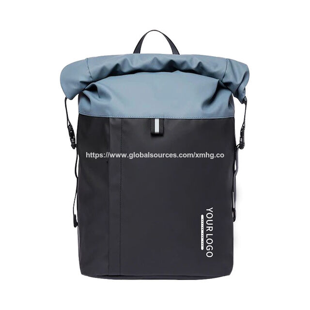 Mochila Unisex con Diseño de Fábrica, Rollo Superior a la Moda con Correa de Hombro, Poliéster Ligero y Suave para Uso en Exteriores