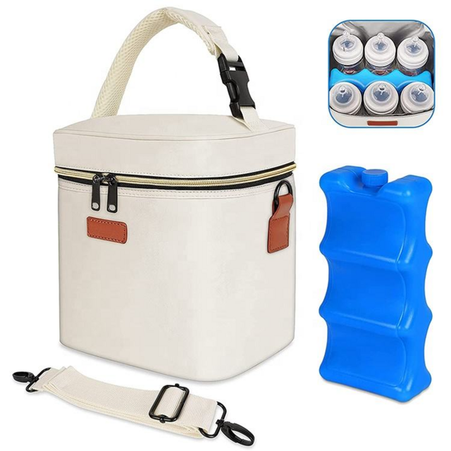 Hot Selling Insulated Breast Milk Cooler Bags and Baby Bottle Bags with Ice Pack