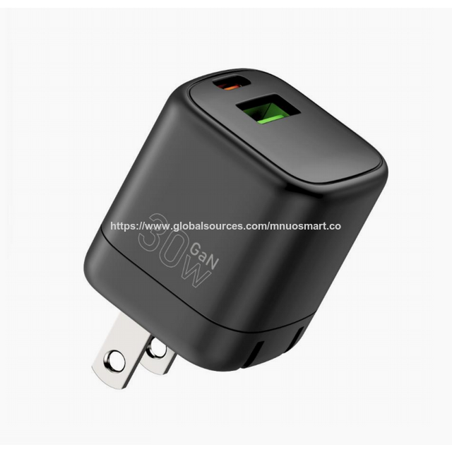 MNUO Heiß verkaufter 30W 1A1C GaN-Ladegerät mit PPS/PD/DC-Protokoll, US-Stecker, für Laptop/OnePlus, OEM/ODM-Lieferant