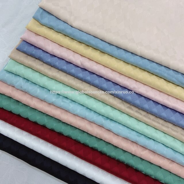 Tejido de satén jacquard de tartán irlandés, tela suave y fluida para camisolas, pijamas, camisas y bolsos for sale at factory direct price