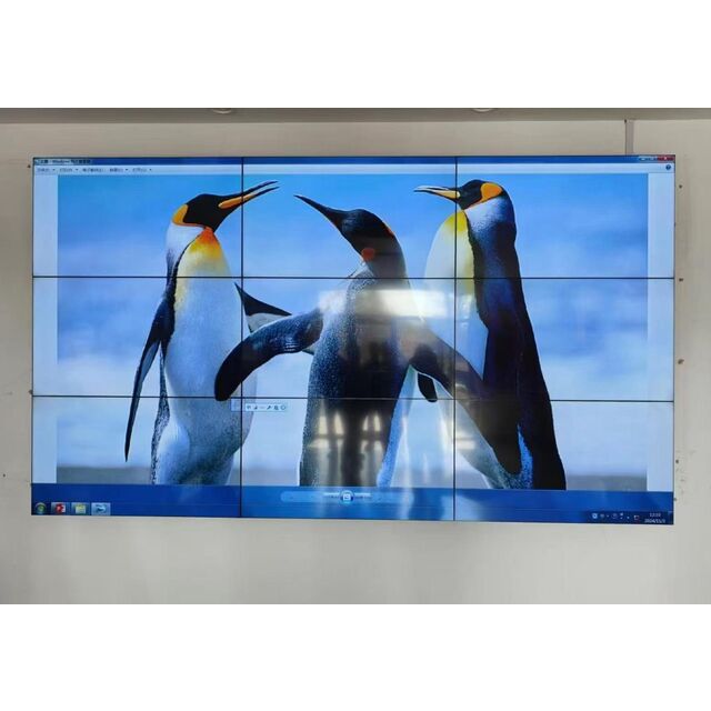 Écran de jonction mur vidéo LCD 4K HD à cadre étroit de 46-65 pouces, affichage publicitaire, prix usine