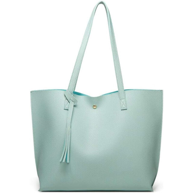 Grand Sac Fourre-Tout Fourre-Tout de Travail pour Femme en Cuir Vegan, Sac Fourre-Tout de 23L avec Fermeture Éclair, Sacs à Main pour Dames