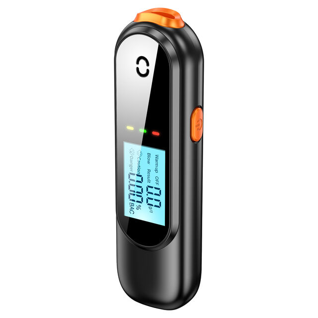 Tragbarer digitaler Alkoholtester für Atemalkohol, ABS-Profi-Qualität, 0,00-0,19 % BAC, CE FCC ROHS zertifiziert