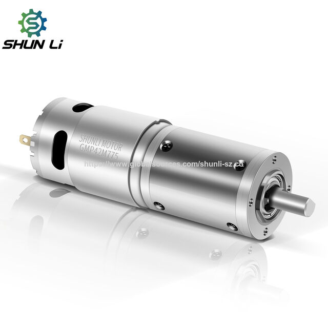 Shunli Factory 42gp-775 metal planetary geared dc geared motor dc planetary dc brush motor with encoder for robotic mower for sale at factory direct price