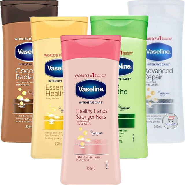 Vaseline Cocoa Radiant Body Lotions / Advanced Repair / Cheap Moisturizing Vaseline Extra Brightening Body Lotion for Sale for sale at factory direct price