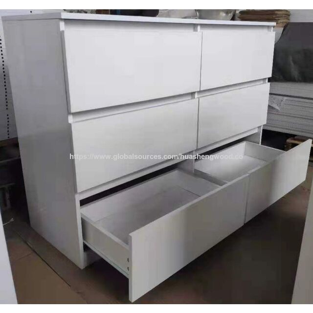 Cômoda Moderna Simples para Quarto, Armário de Armazenamento para Sala de Estar Contra a Parede