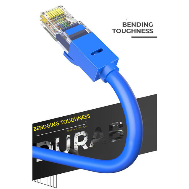 Cable de Red Ethernet Cat8 de 1 Metro, Conector RJ45 sin Enganches, Cable LAN para Ordenador CAT8-4 for sale at factory direct price