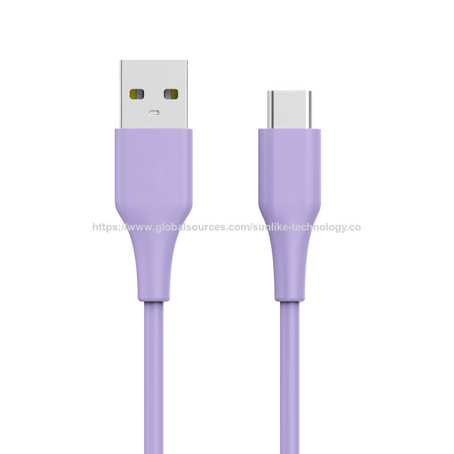 Wholesale GRS USB A to C and C to C cable with RTPE plug environment-friendly material for type C port devices for sale at factory direct price