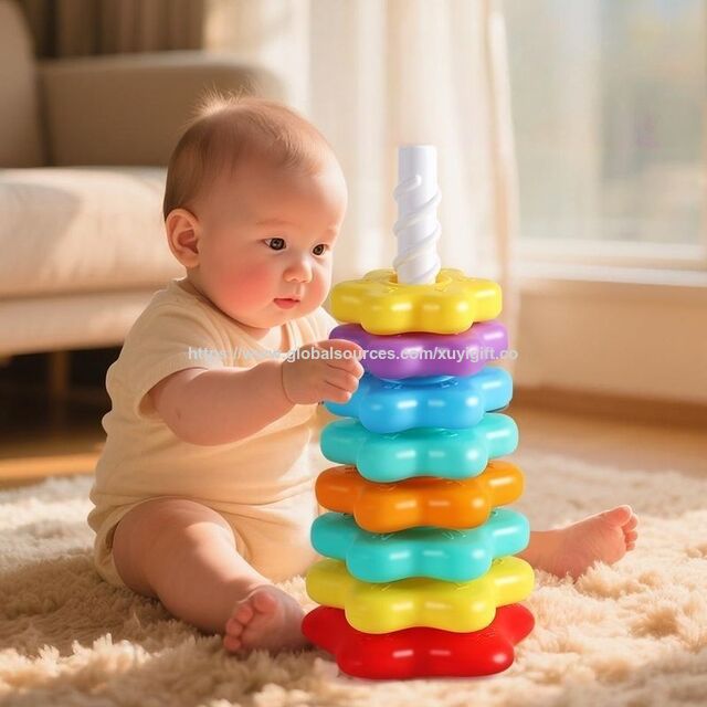 Shell Toy Spin Stack Bulk Buy China Wholesale Rainbow Spin & Stack Toy Infant Rotating Tower ...