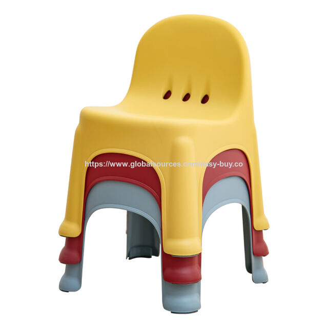 Cadeiras e bancos infantis, cadeira de jardim de infância, banquinho infantil de plástico espesso para casa, cadeira de mesa para estudantes com encosto for sale at factory direct price