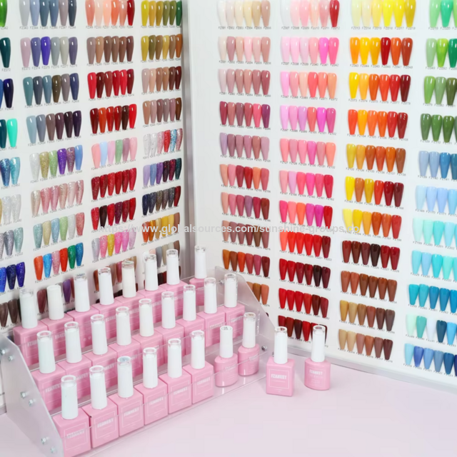 Esmalte em Gel para Unhas UV, Verniz, Conjunto de Gel para Unhas, Resina UV Neon, Gel com Glitter UV personalizável com esmalte incolor e sem odor