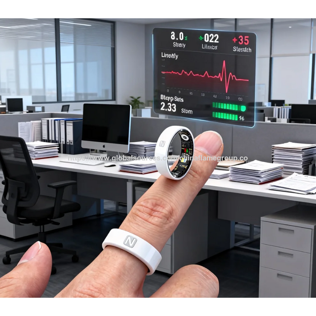 NFC Smart Ring Multi-sport Tracking Health Monitoring Ceramic Alloy Stainless Steel Case Sleep 5-10 Days Battery Life for sale at factory direct price