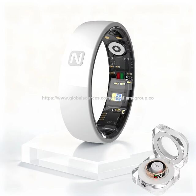 Marsfit Apex Medical-level ECG&SpO2 Health Ring 5ATM Ip68 Waterproof 24-hour Scientific Sleep Monitor HRV AI Smart Rings for sale at factory direct price