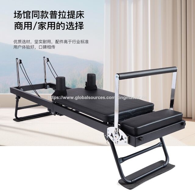 Cama de Pilates plegable exclusiva para entrenamiento de core, fitness en casa y yoga, con rodillos. Equipo de fitness para Pilates. for sale at factory direct price