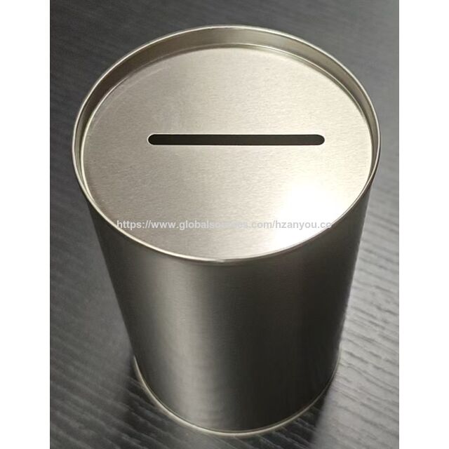 Minimalistische Silberne Spardose zum Sparen