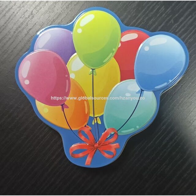 Fröhliche Ballonförmige Blechdose für Kindergeschenke