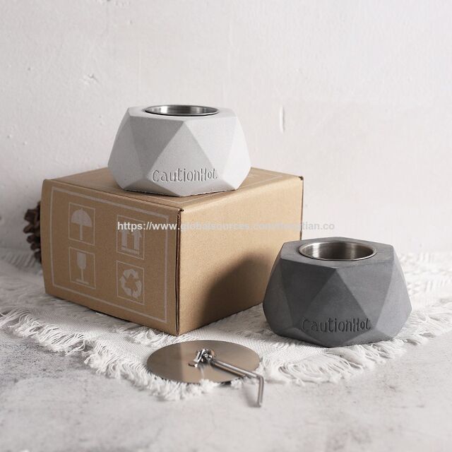Mini Lareira de Mesa: Aquecedor de Álcool com Chama Real - Lareira Criativa em Forma de Diamante para Interior/Exterior