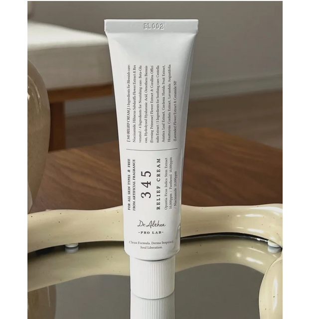 New Korean Skincare All Skin Types DR.ALTHEA 345 Relief Cream Daily Face Moisturizer for Soothing Recovery and Blemish Care for sale at factory direct price