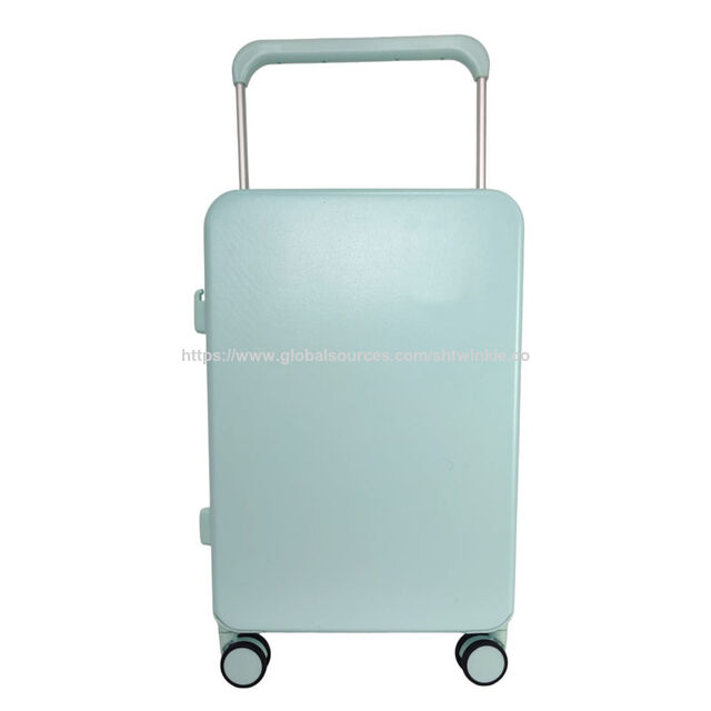 Sale Light Mint Green Spinner Suitcase Great Used Condition, Ready to Roll for sale at factory direct price