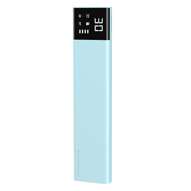 Haut-parleur d'écoute osseuse avec surveillance du sommeil, mini haut-parleur Bluetooth sans fil avec écran LED, oreiller ABS conçu pour soulager le stress