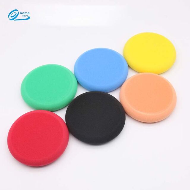 Autowachs-Applikatorpads, weiche Detailierungs-Rundpolierschwämme, seitlich drückende Handschwammpads-Kits für Autos, Boote, Lackwachs for sale at factory direct price