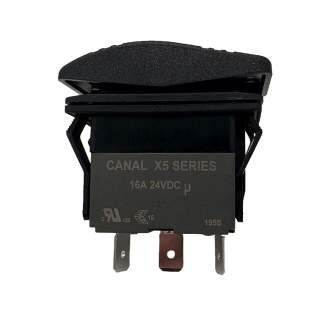 High Quality IP67 3 Pin 16A 24V SPDT ON-OFF-ON Sealed Waterproof Rocker Switch for Agricultural Machinery for sale at factory direct price