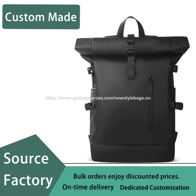 Men's Multi compartment Large Capacity Briefcase Backpack for Business Commuting and Leisure, with Roll top Closure for sale at factory direct price