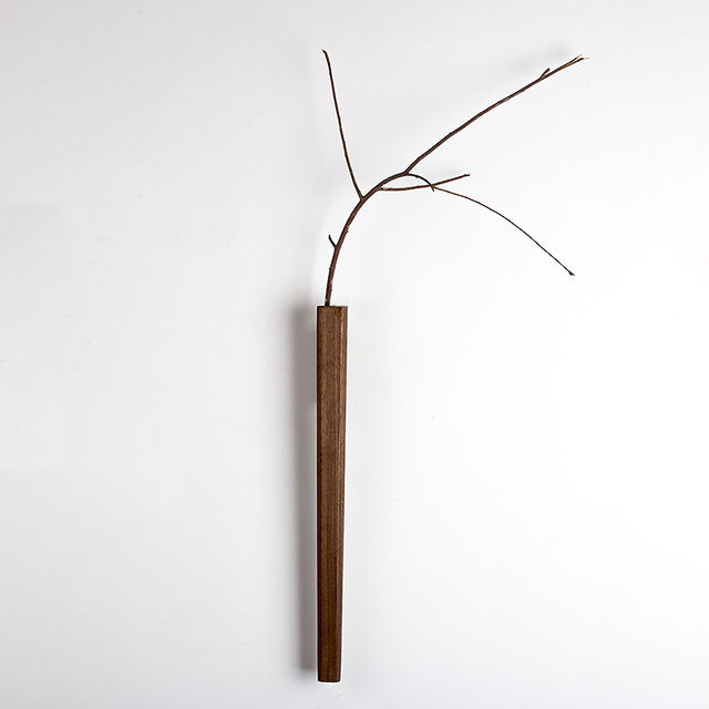 Vaso de Parede de Madeira Estilo Japonês, Minimalista, Montado na Parede, para Flores, Hidropônico, Decoração de Sala de Estar e Quarto