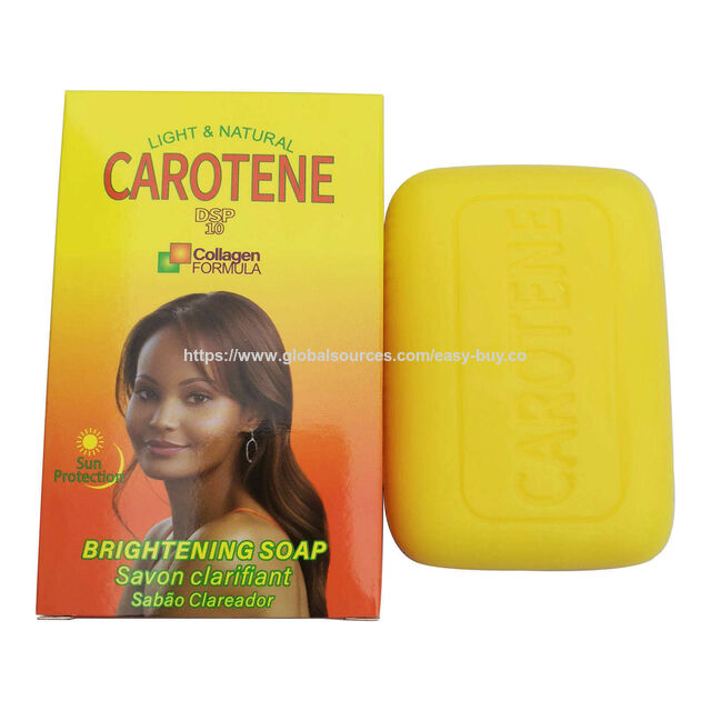 Bath soap Natural Handmade Bar with Carrot Extract Travel Size Lightens & Evens Skin Tone Carotone Skin Brightening Soap for sale at factory direct price