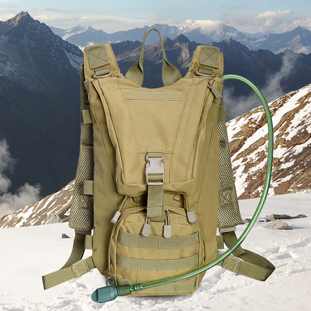 Tactical Hydration Backpack Hiking Backpack Camping Outdoor Backpack Water Bladder Compatible Lightweight Durable for Men Women for sale at factory direct price