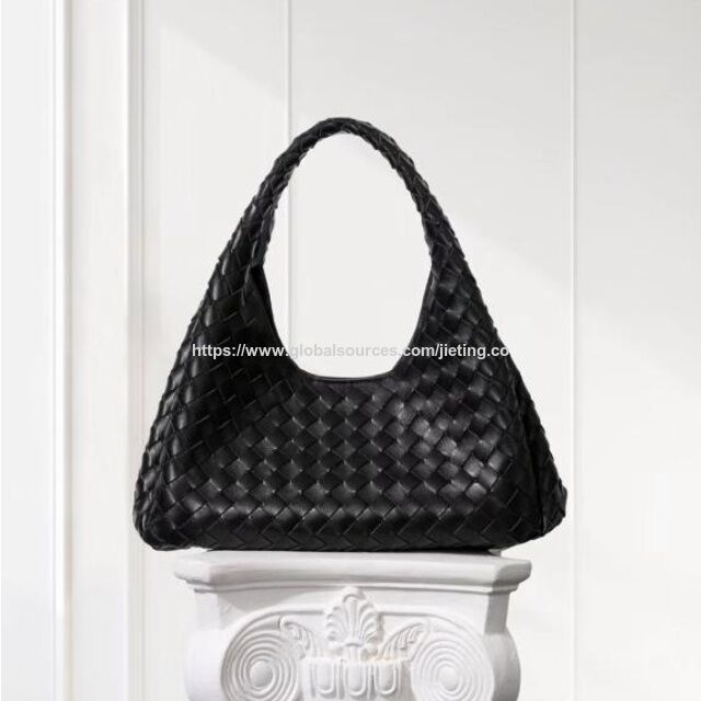 Crocheted shoulder bag crocheted handbag braided bag woven leather bag (JT2924) for sale at factory direct price