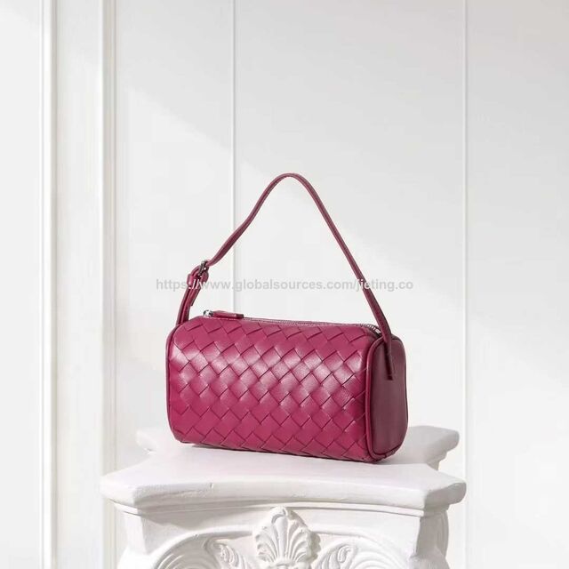 Wholesale Crocheted shoulder bag crocheted handbag braided bag woven leather bag woven crossbody (JT2925) for sale at factory direct price