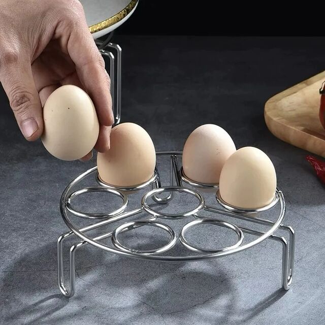 Gedämpfter Eierständer aus 304 Edelstahl, rutschfest, multifunktional, dicker und dicker Isolierhalter für die Küche